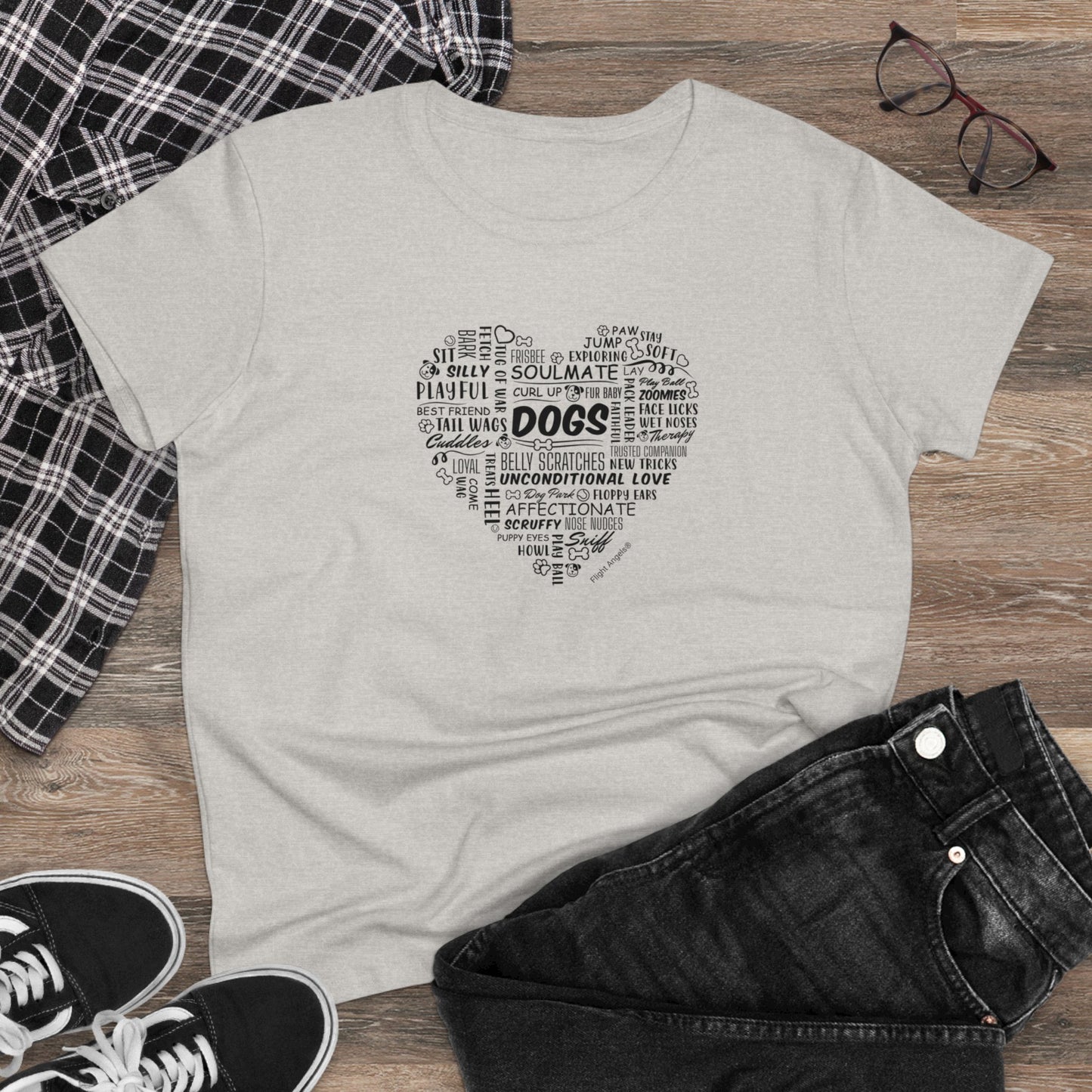 Heart Dogs Women's Tee
