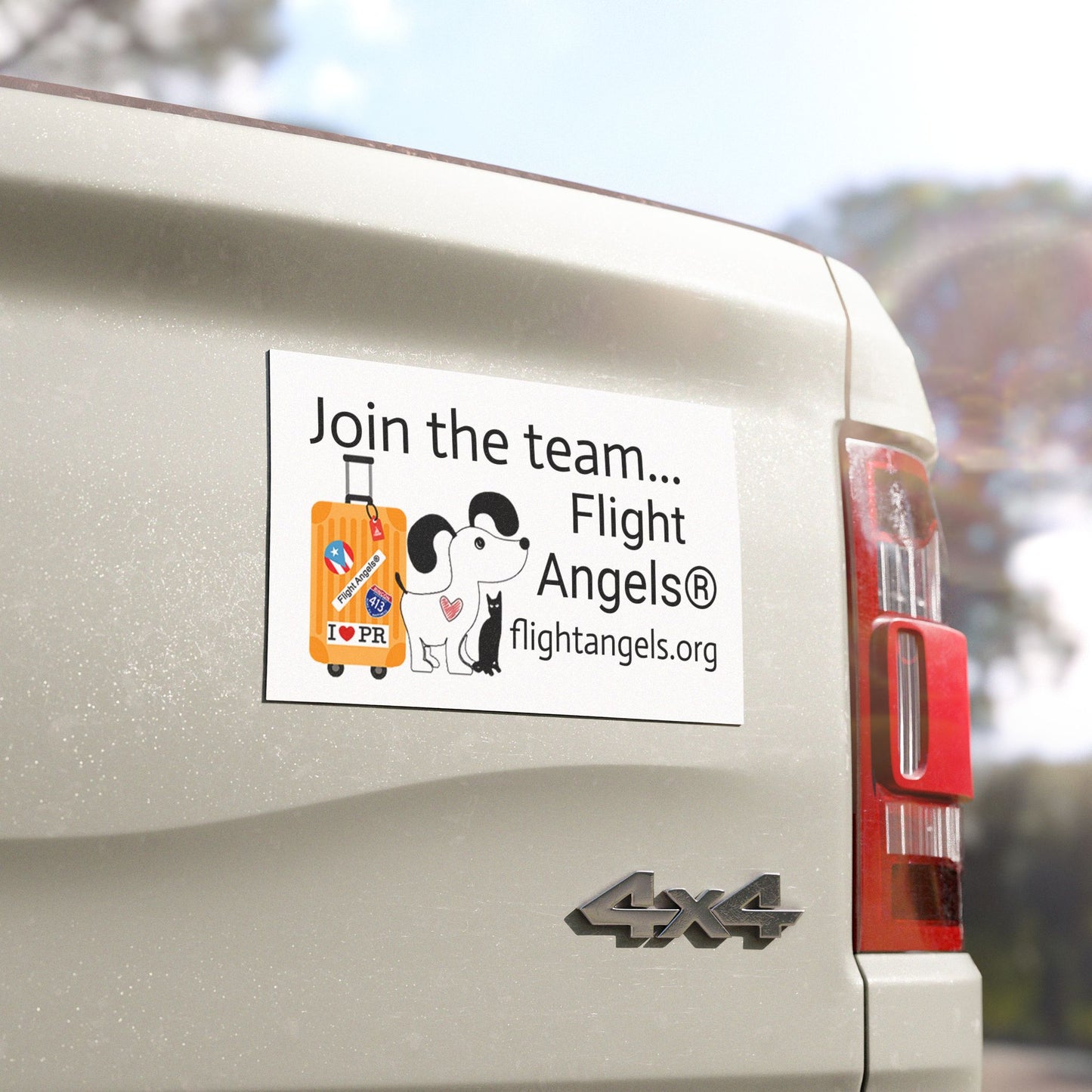 Flight Angels® Car Magnet - Join the Team! Dog Lover's Travel Decor