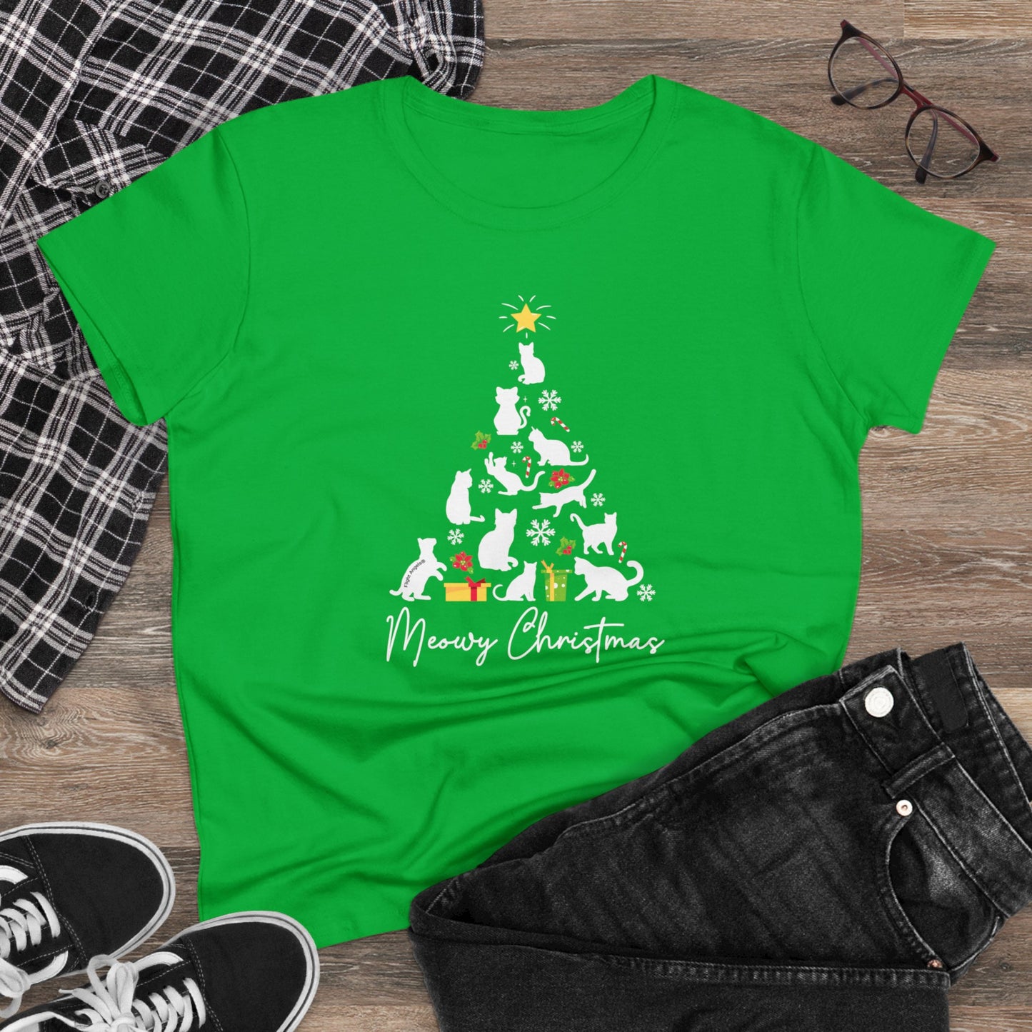 Meowy Christmas Women's Tee