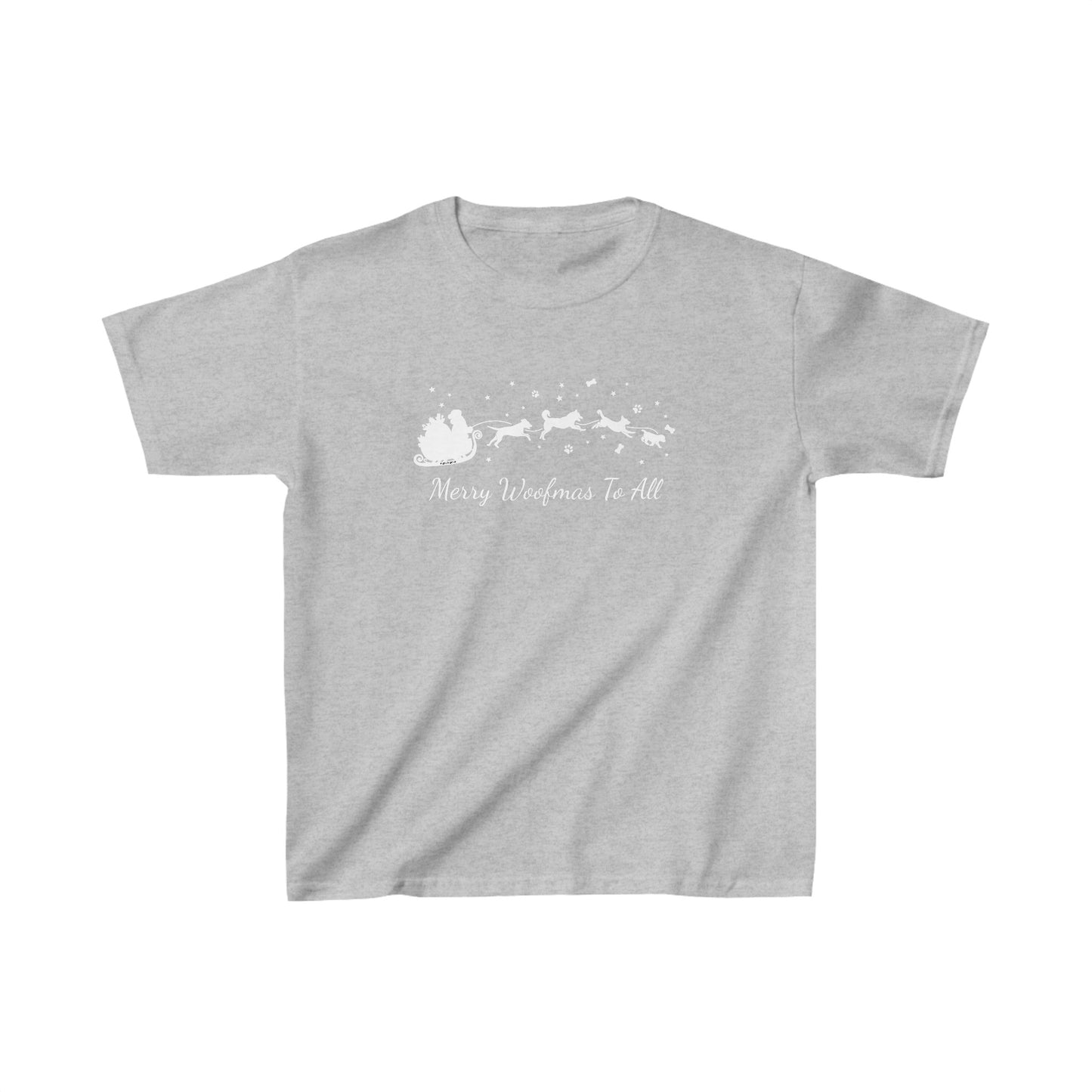 Christmas Dog Sleigh Kids Tee