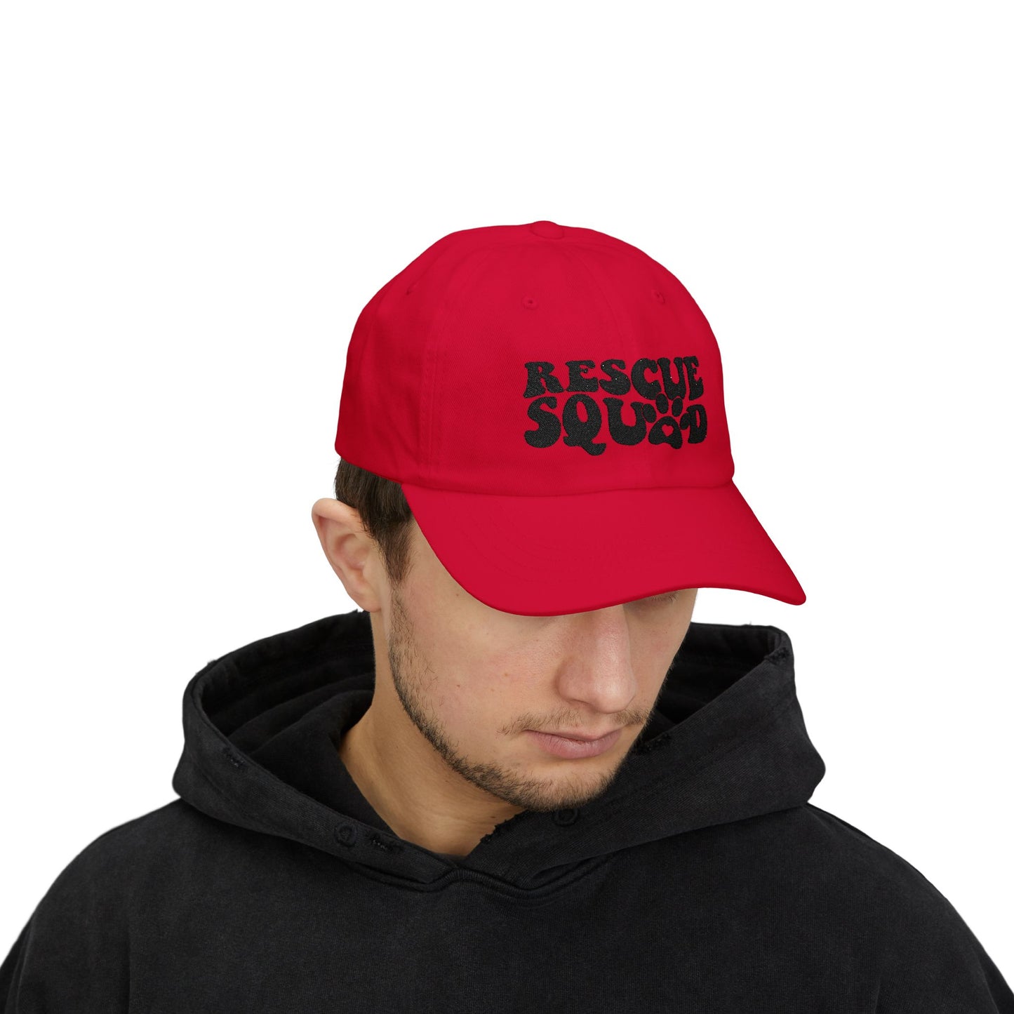Dad Cap — “Rescue Squad” Paw Print Hat
