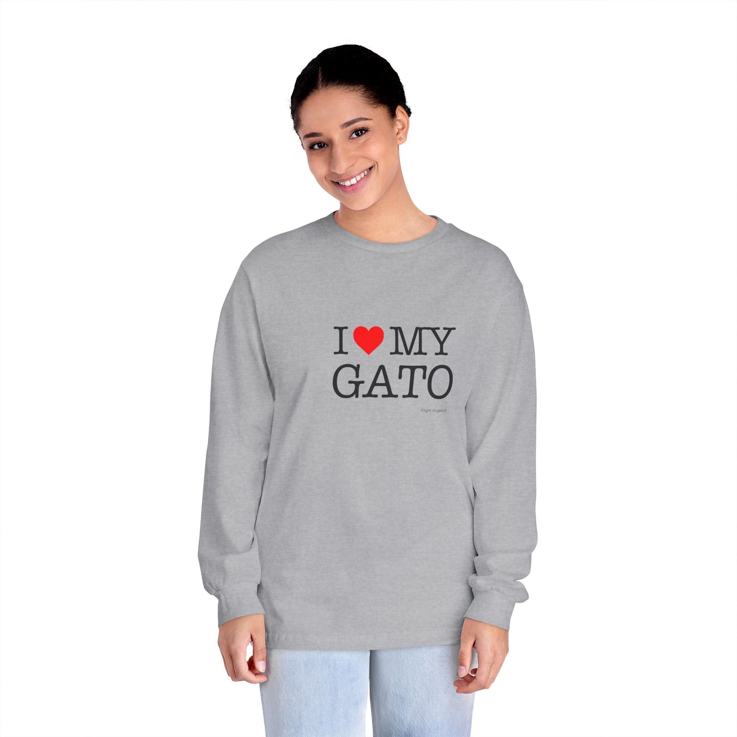 I Love My Gato Unisex Long Sleeve Tee