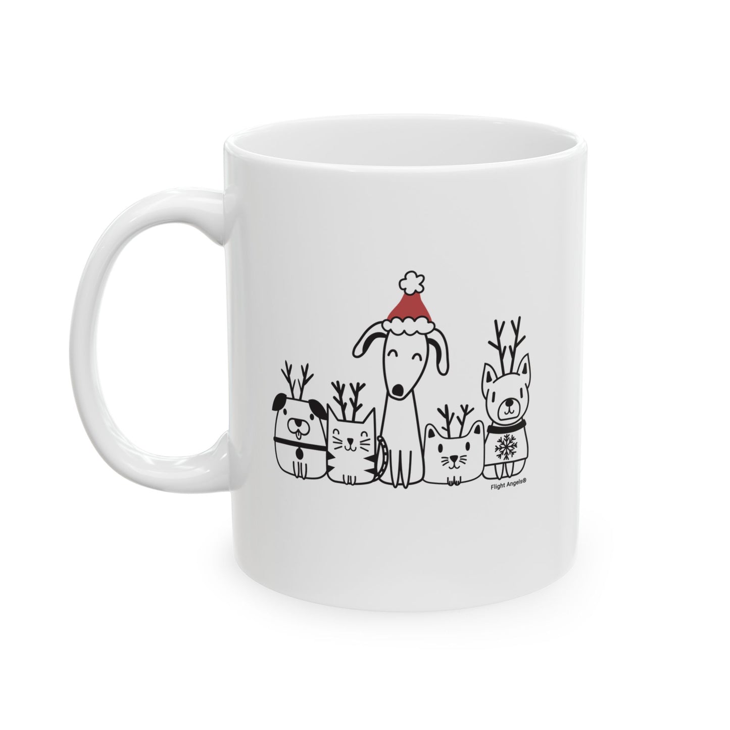 Holiday Pets Ceramic Mug 11oz