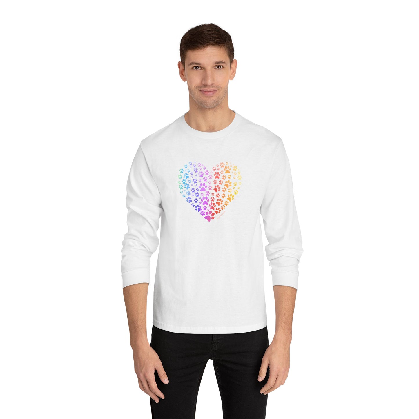 Paw Heart Unisex Long Sleeve Tee