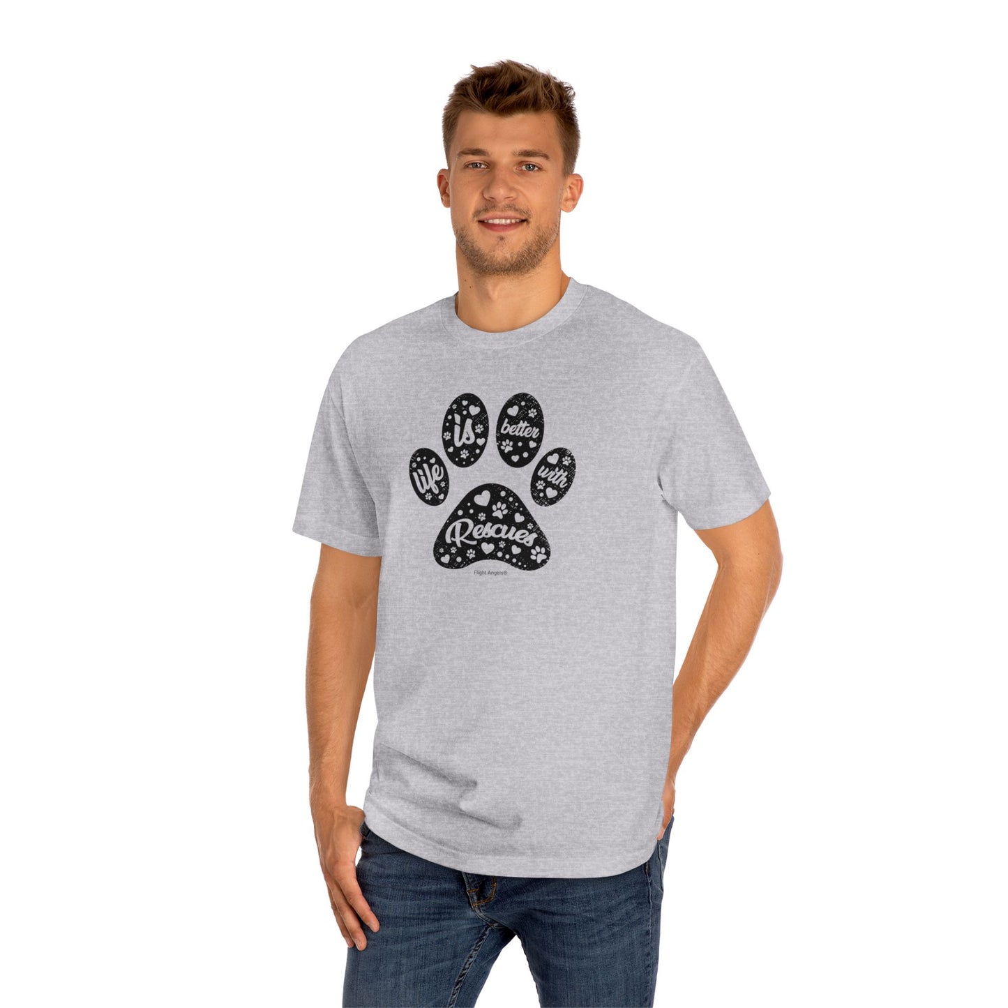 Life is Better with Rescues Unisex Classic Tee