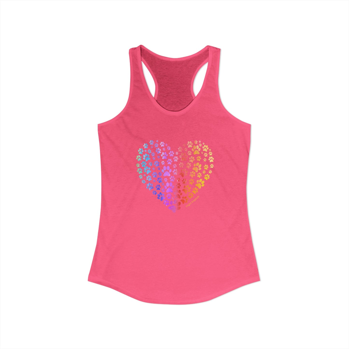Paw Heart Women's Racerback Tank