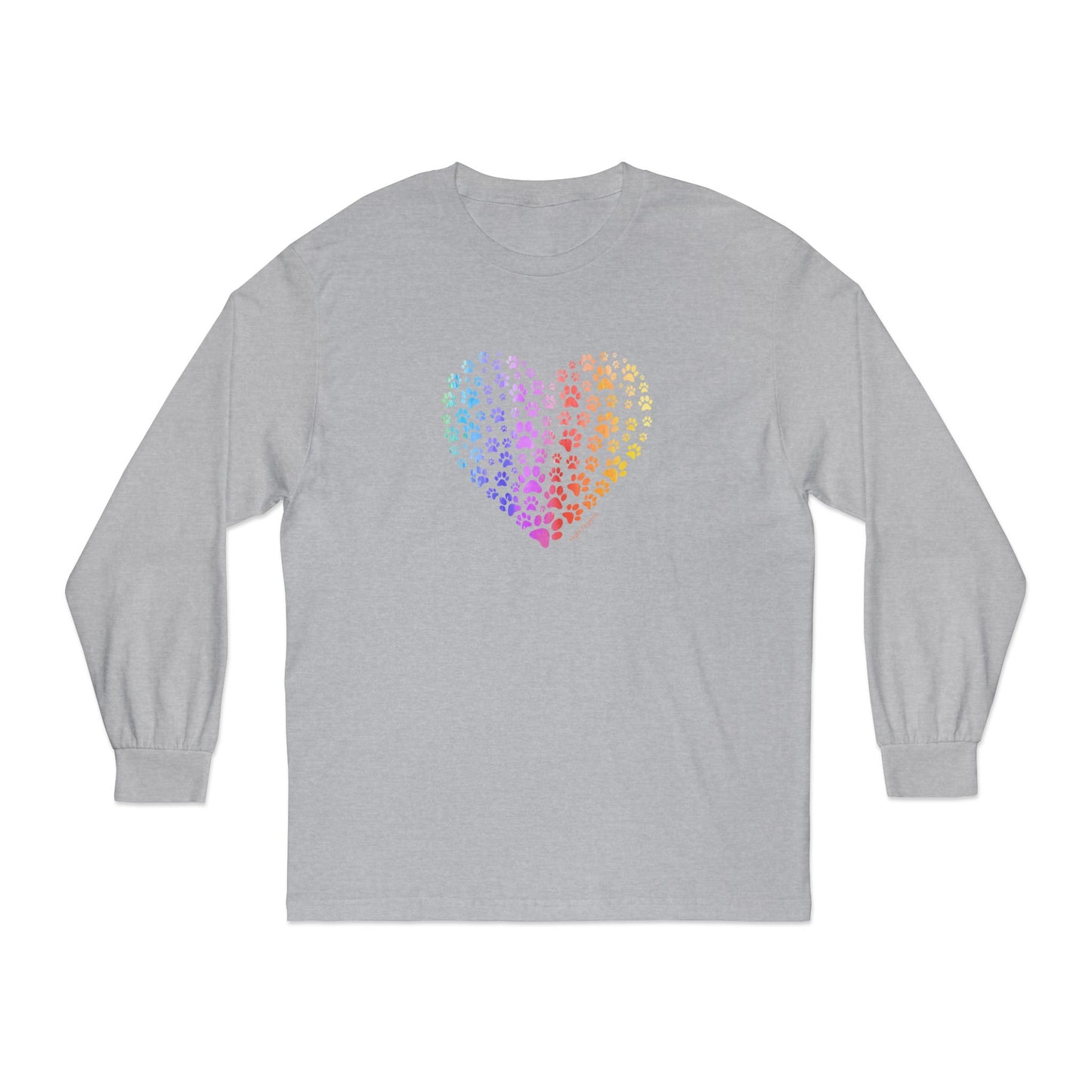 Paw Heart Unisex Long Sleeve Tee