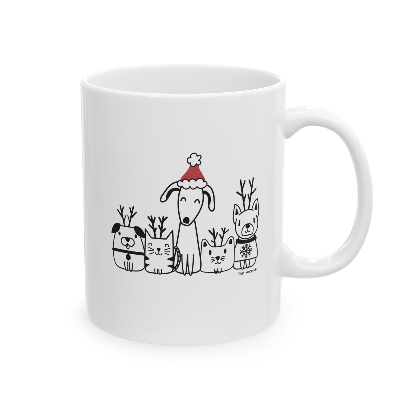 Holiday Pets Ceramic Mug 11oz