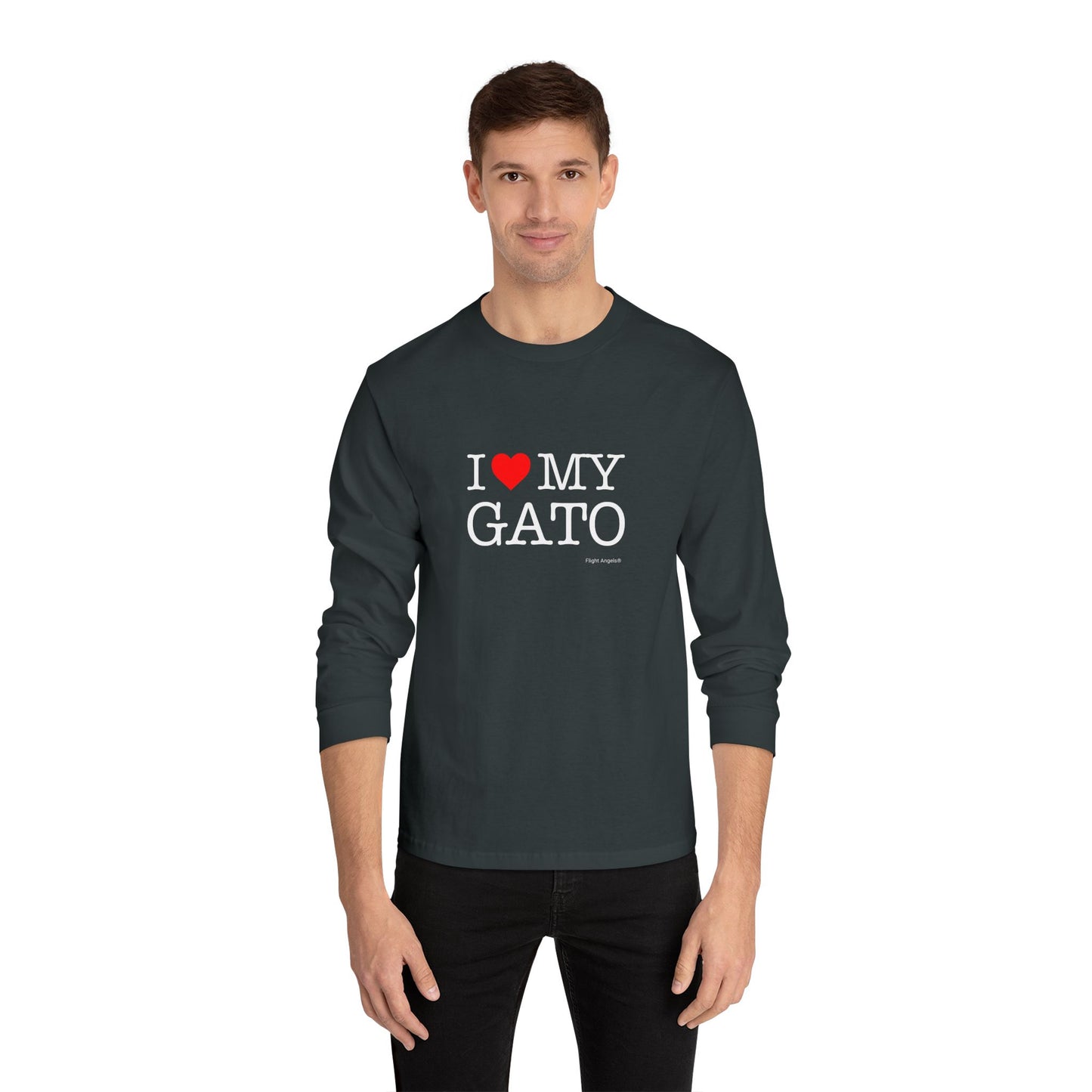 I Love My Gato Unisex Long Sleeve Tee