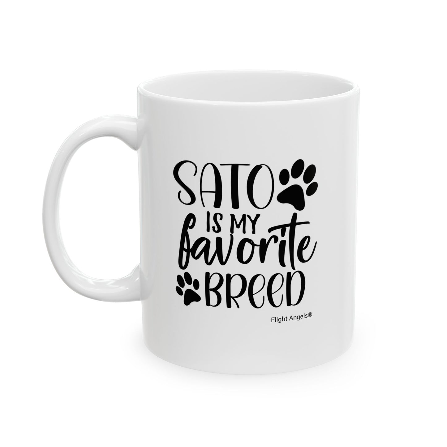 Sato is My Favorite Breed Ceramic Mug 11oz