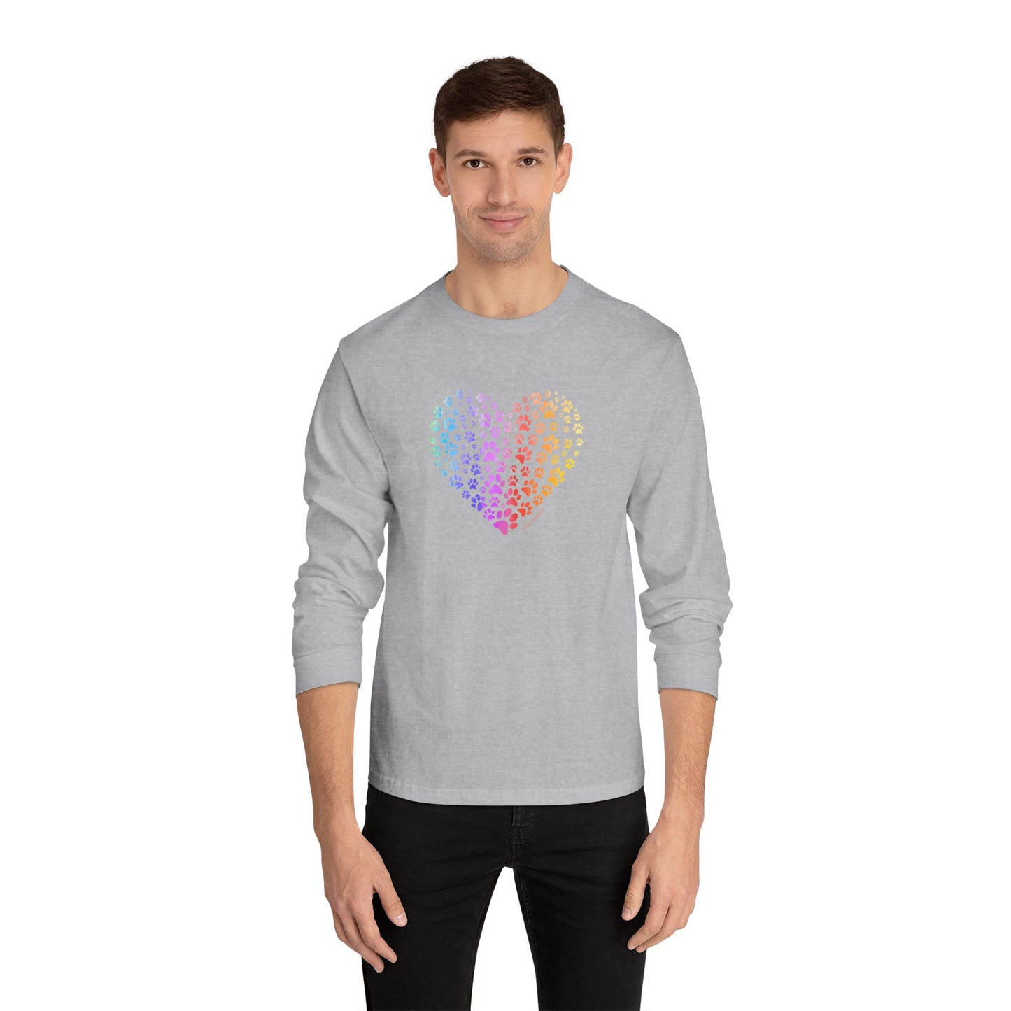 Paw Heart Unisex Long Sleeve Tee
