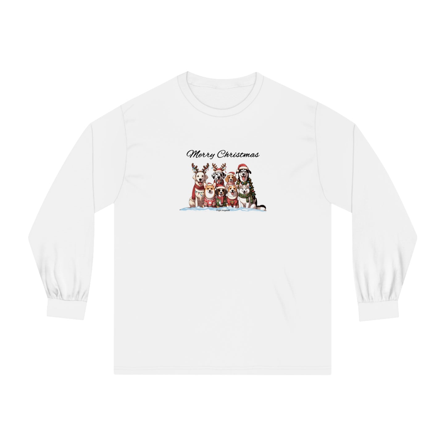 Dog Christmas Unisex Long Sleeve Tee