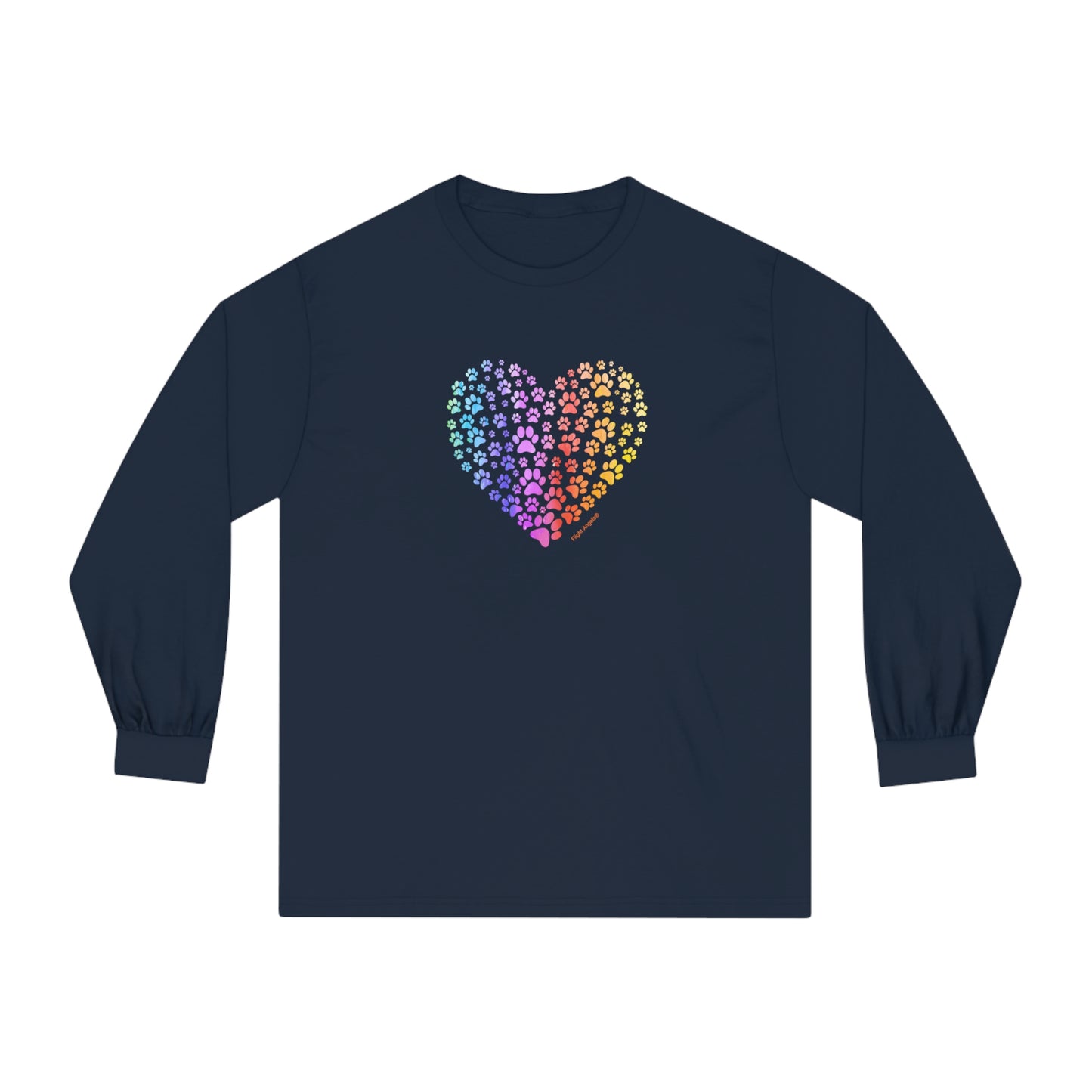 Paw Heart Unisex Long Sleeve Tee