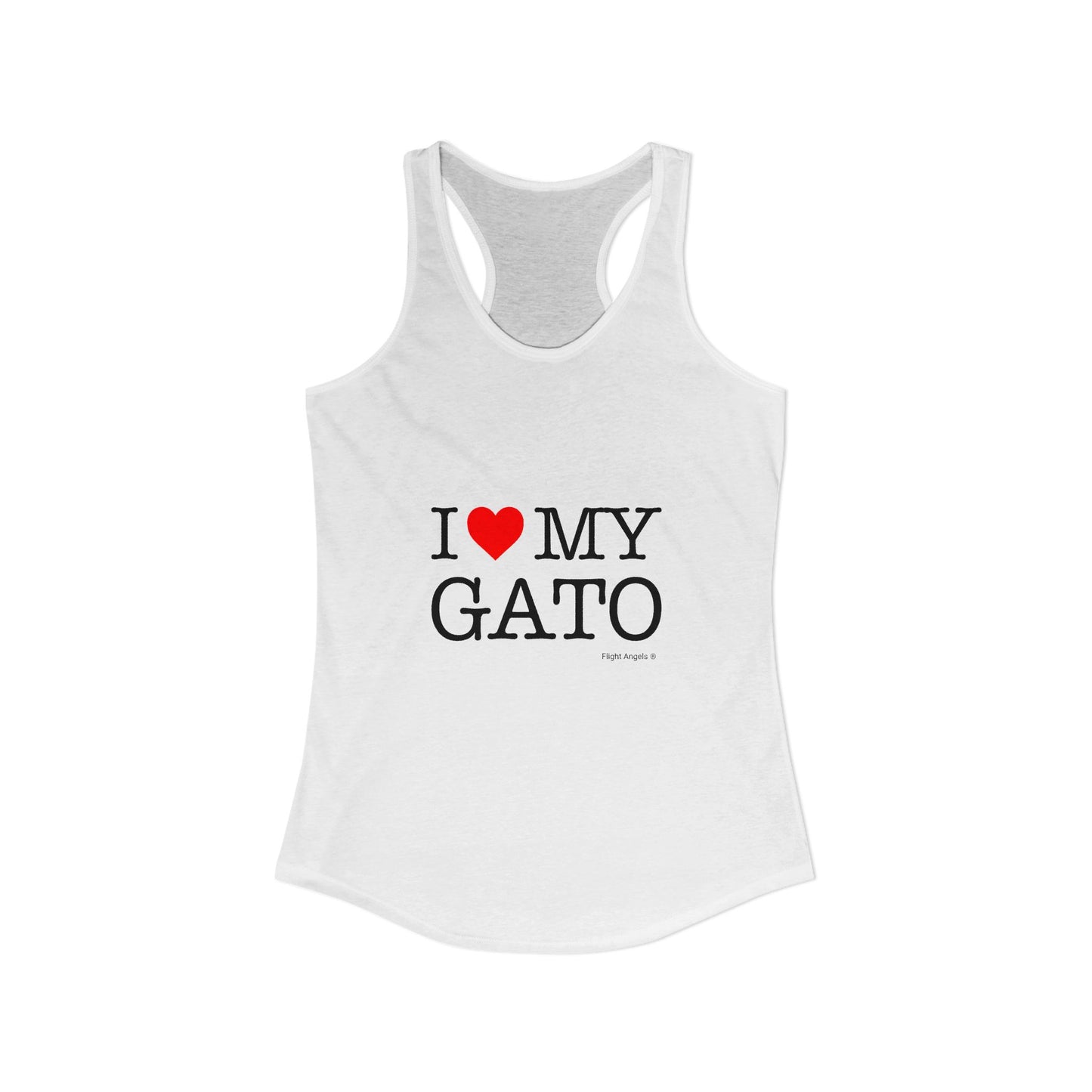 I Love My Gato Women's Racerback Tank