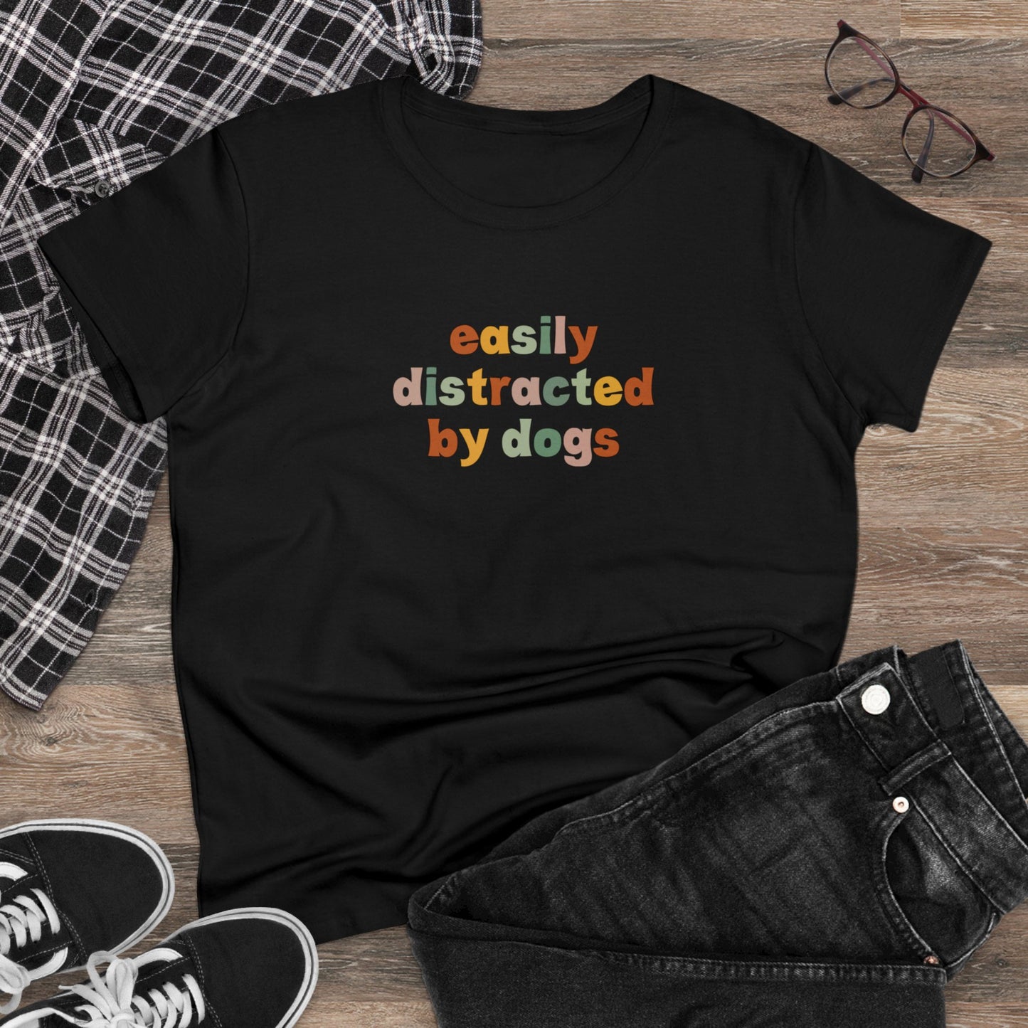 Easily Distracted by Dogs Women's Tee