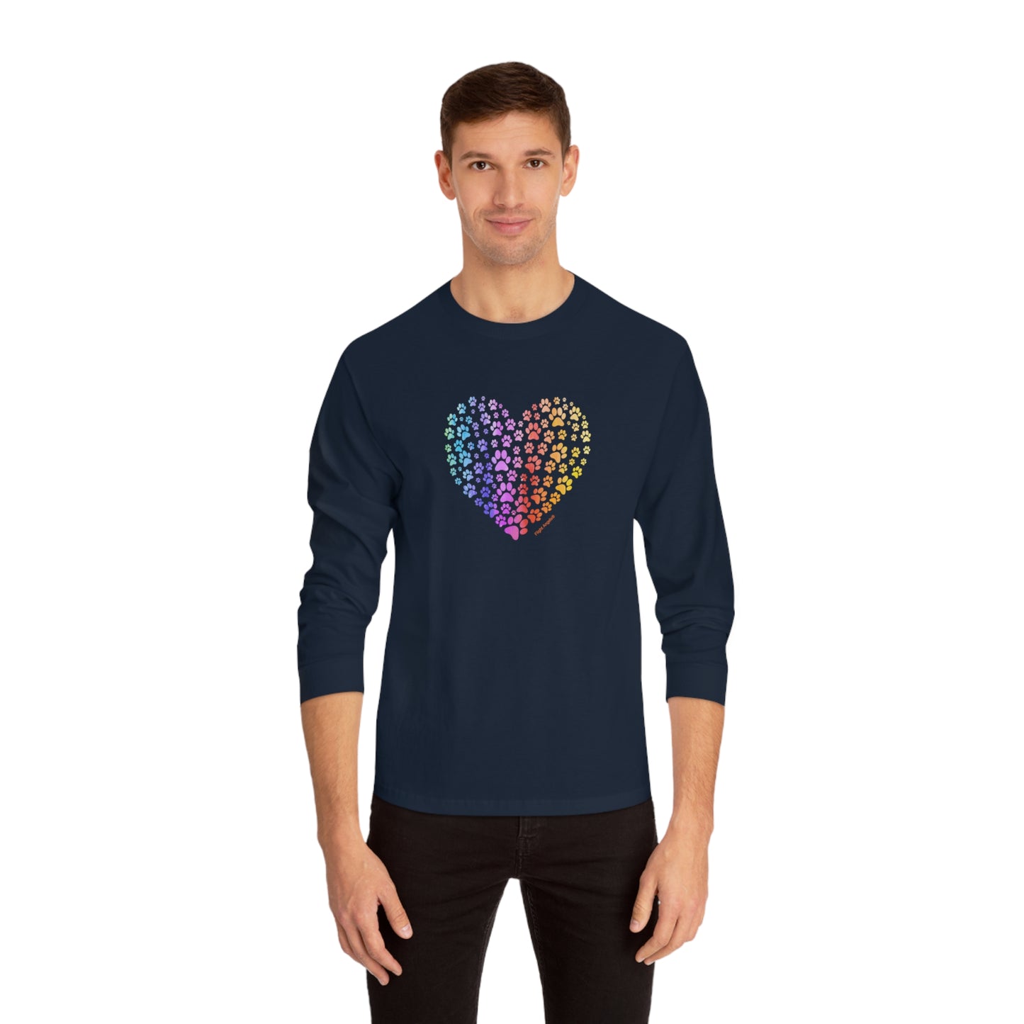 Paw Heart Unisex Long Sleeve Tee