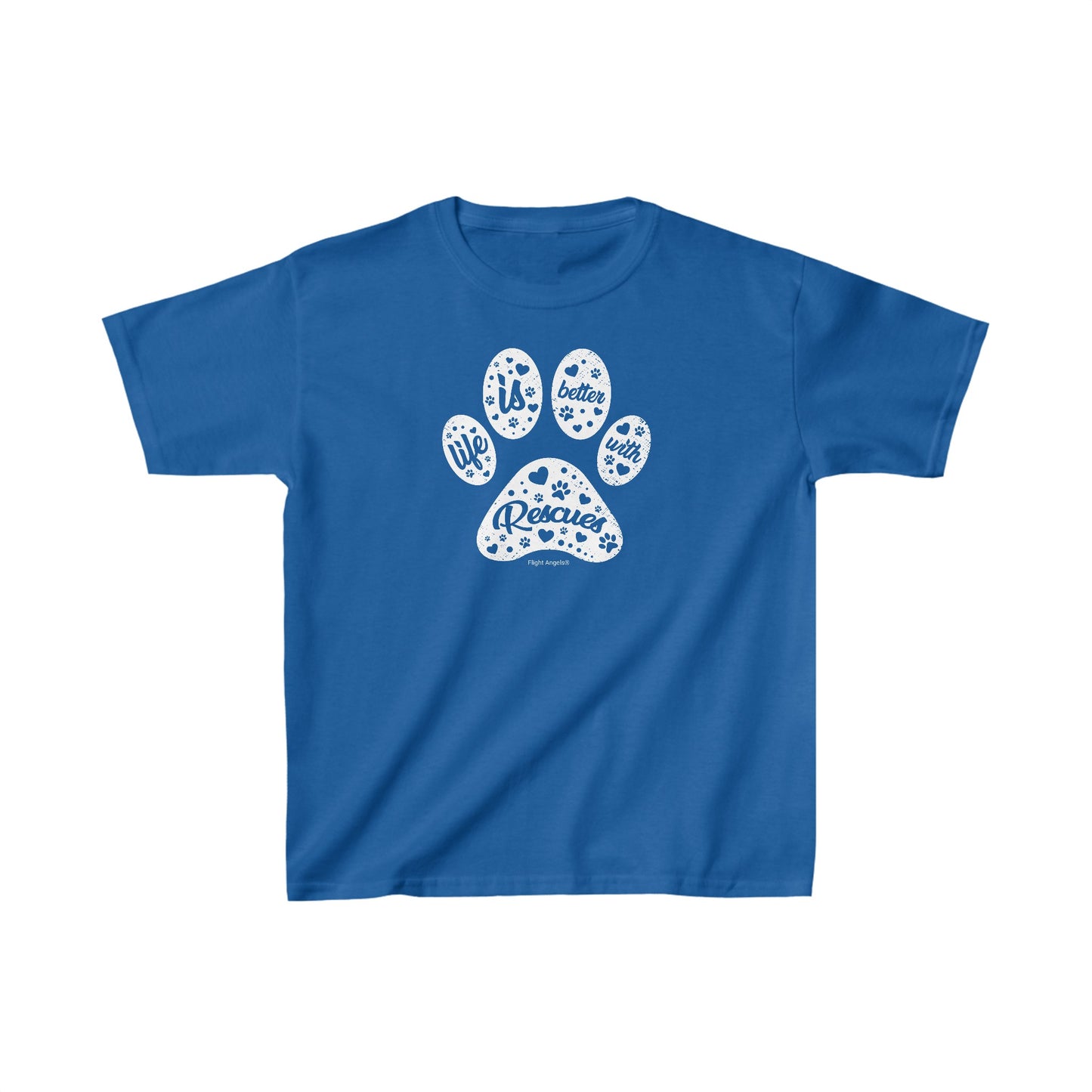 Life is Better with Rescues Kids Tee