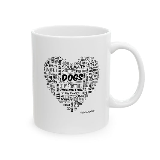 Heart Dogs Ceramic Mug 11oz