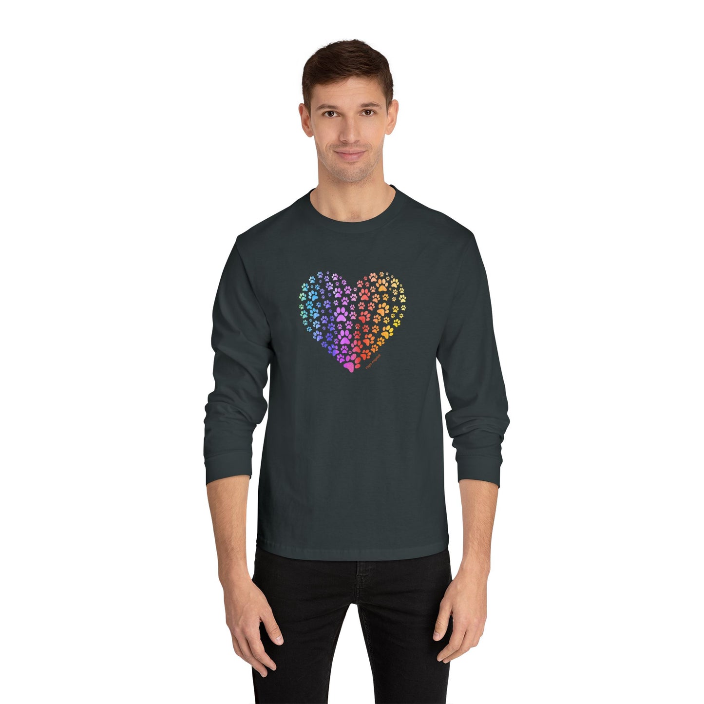Paw Heart Unisex Long Sleeve Tee