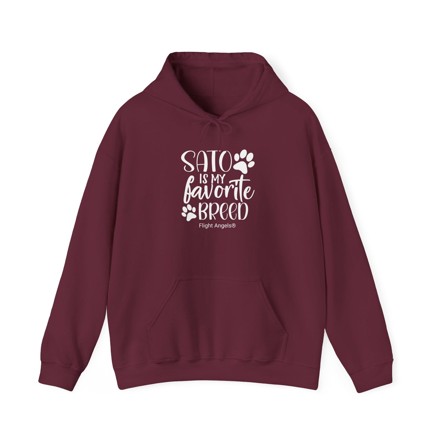 Sato is My Favorite Breed Unisex Hooded Sweatshirt - Flight Angels®