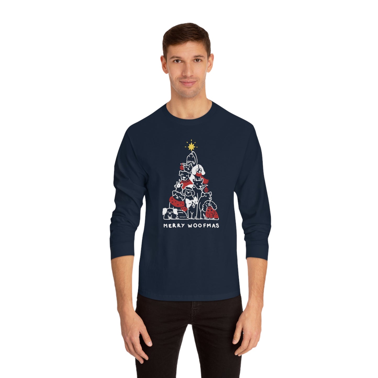 Merry Woofmas Unisex Long Sleeve Tee