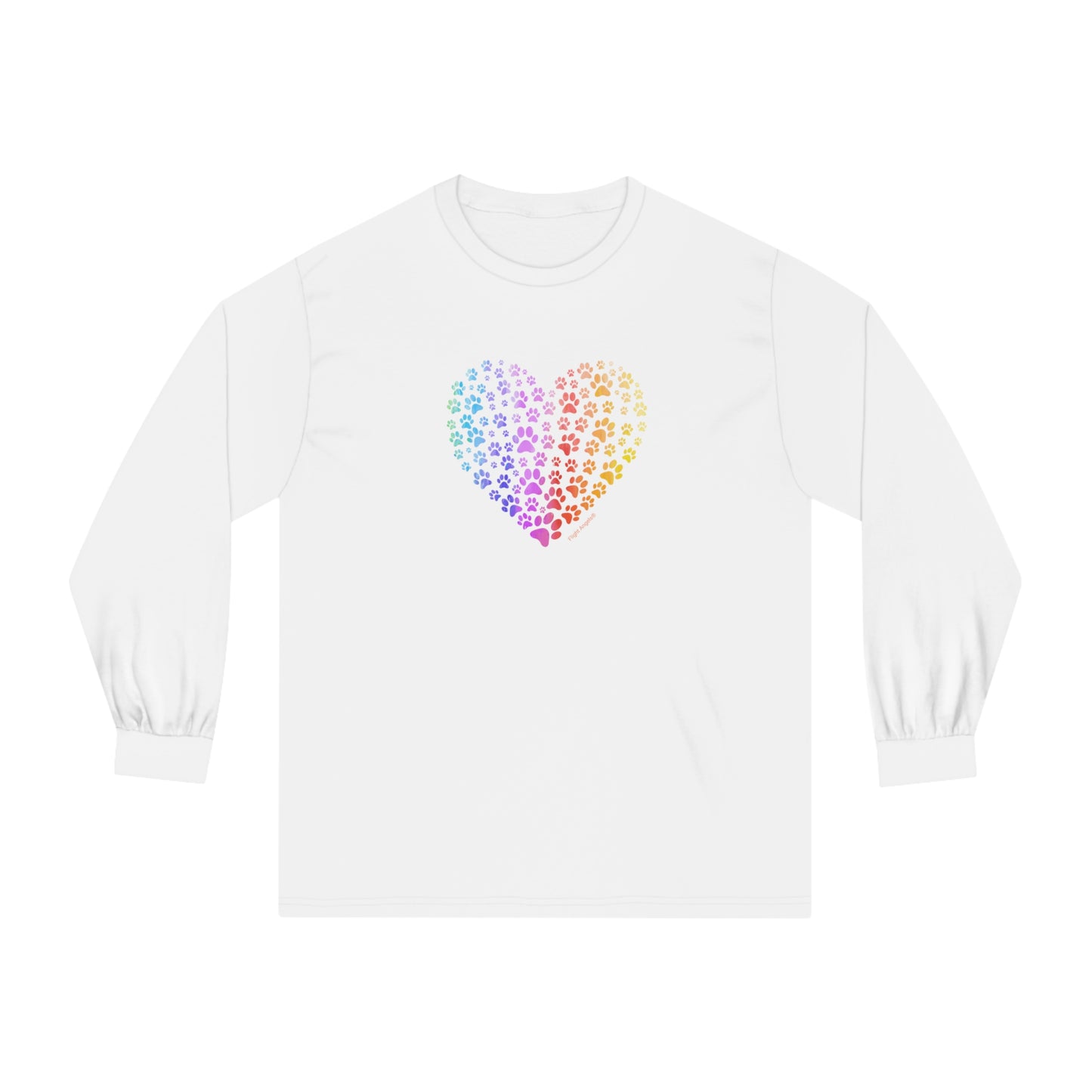 Paw Heart Unisex Long Sleeve Tee