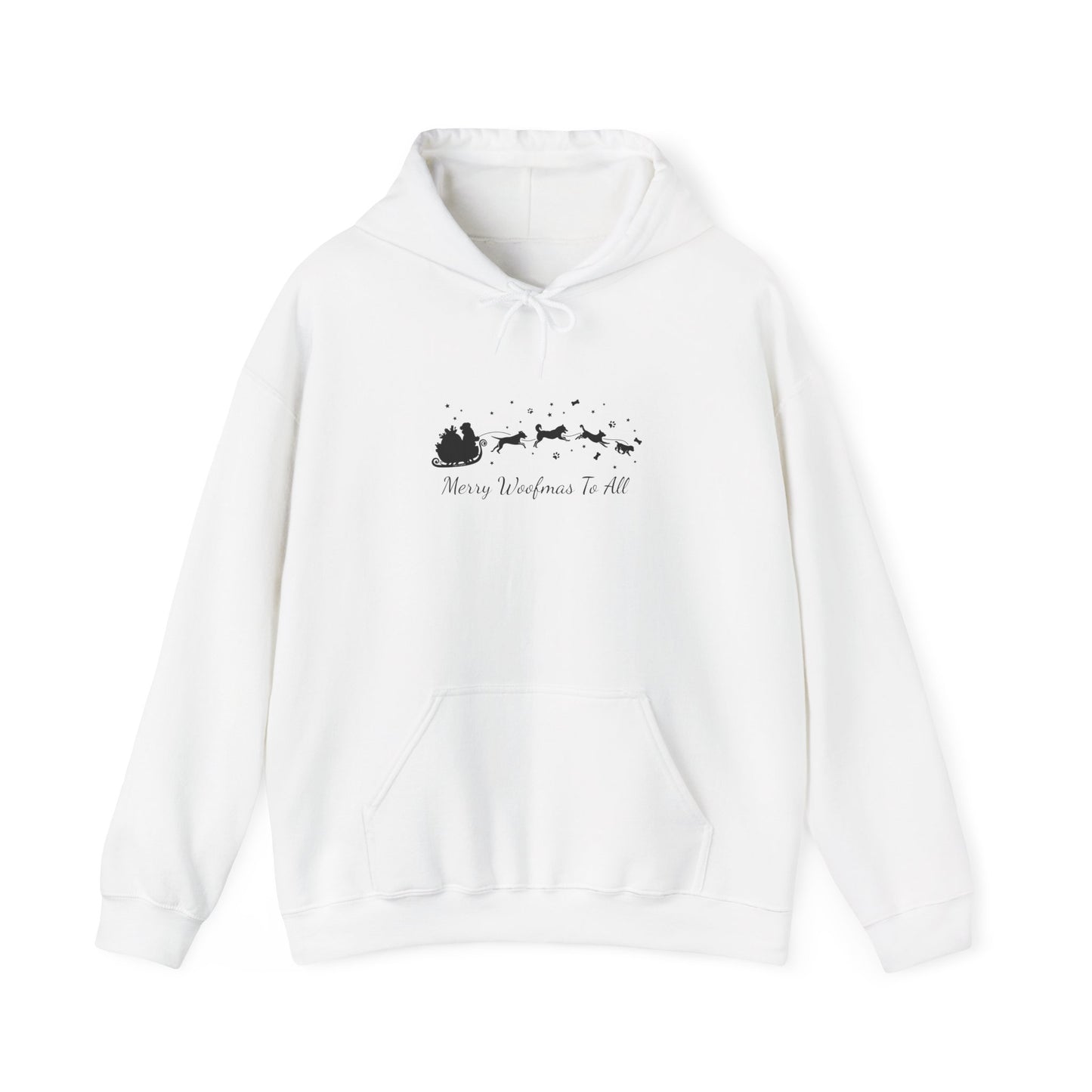 Christmas Dog Sleigh Unisex Hooded Sweatshirt