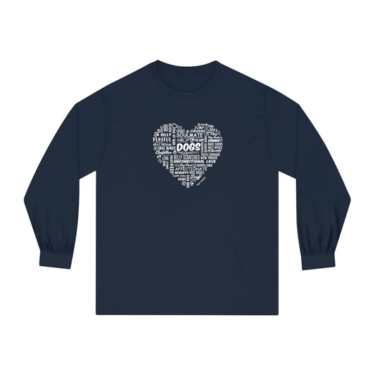 Heart Dogs Unisex Long Sleeve Tee