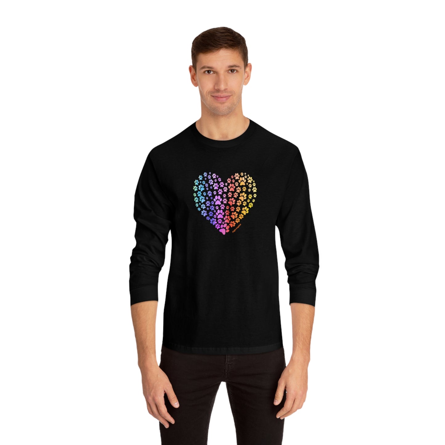 Paw Heart Unisex Long Sleeve Tee