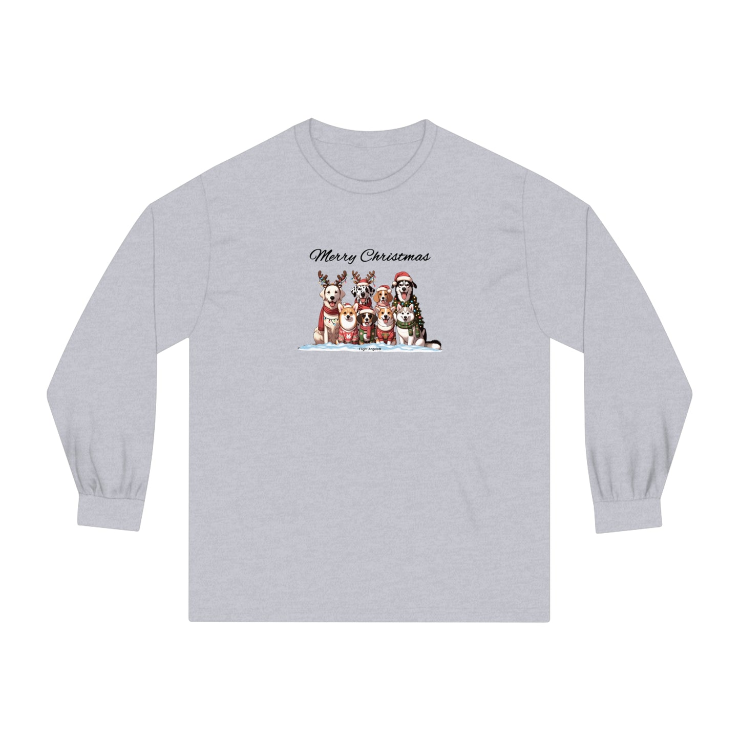 Dog Christmas Unisex Long Sleeve Tee