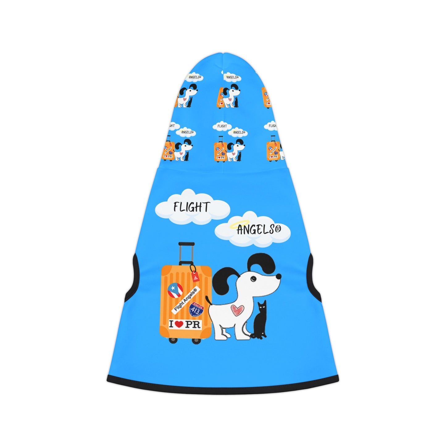 Travel-Themed Pet Hoodie, Dog Sweater, Cute Puppy Apparel, Pet Fashion, Pet Gift Ideas, Travel Accessories for Pets