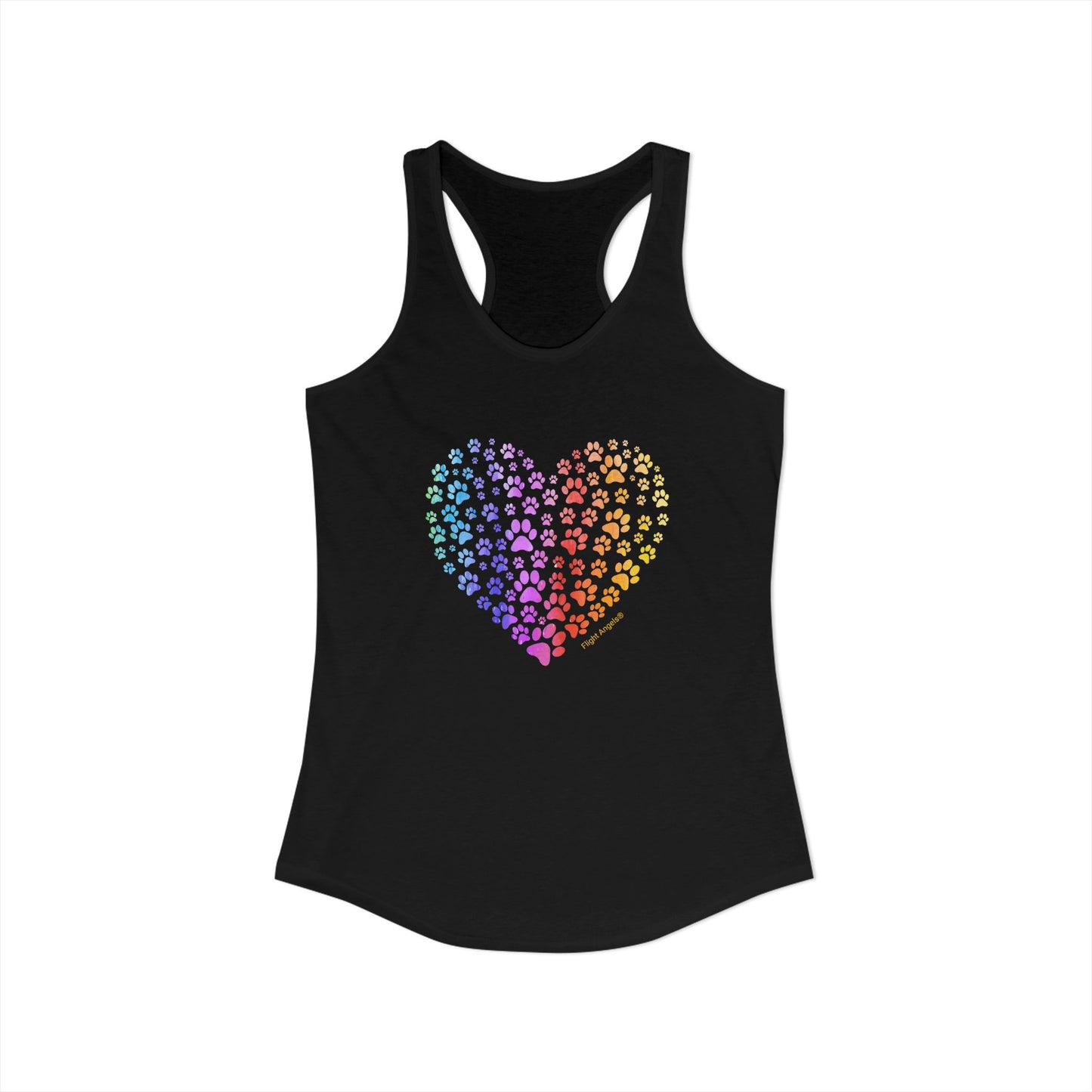 Paw Heart Women's Racerback Tank