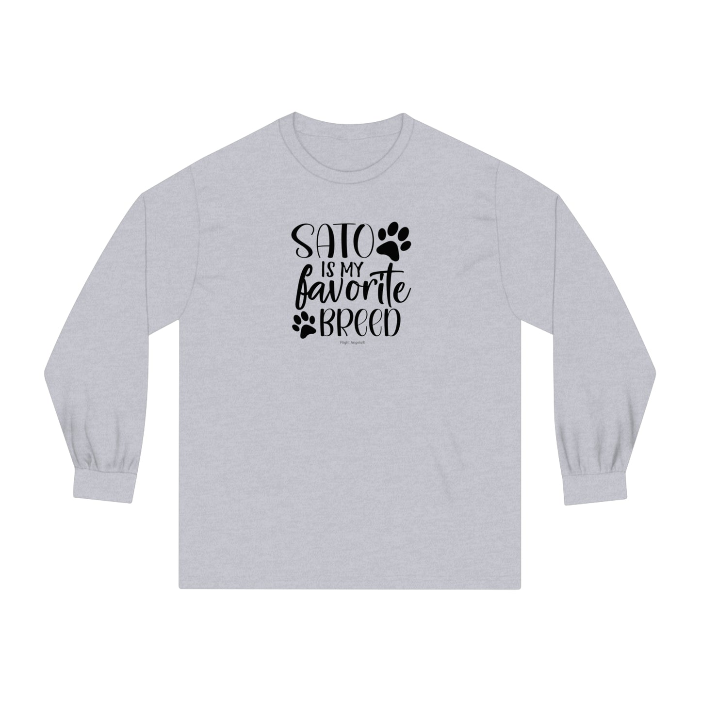 Sato is My Favorite Breed Unisex Long Sleeve Tee