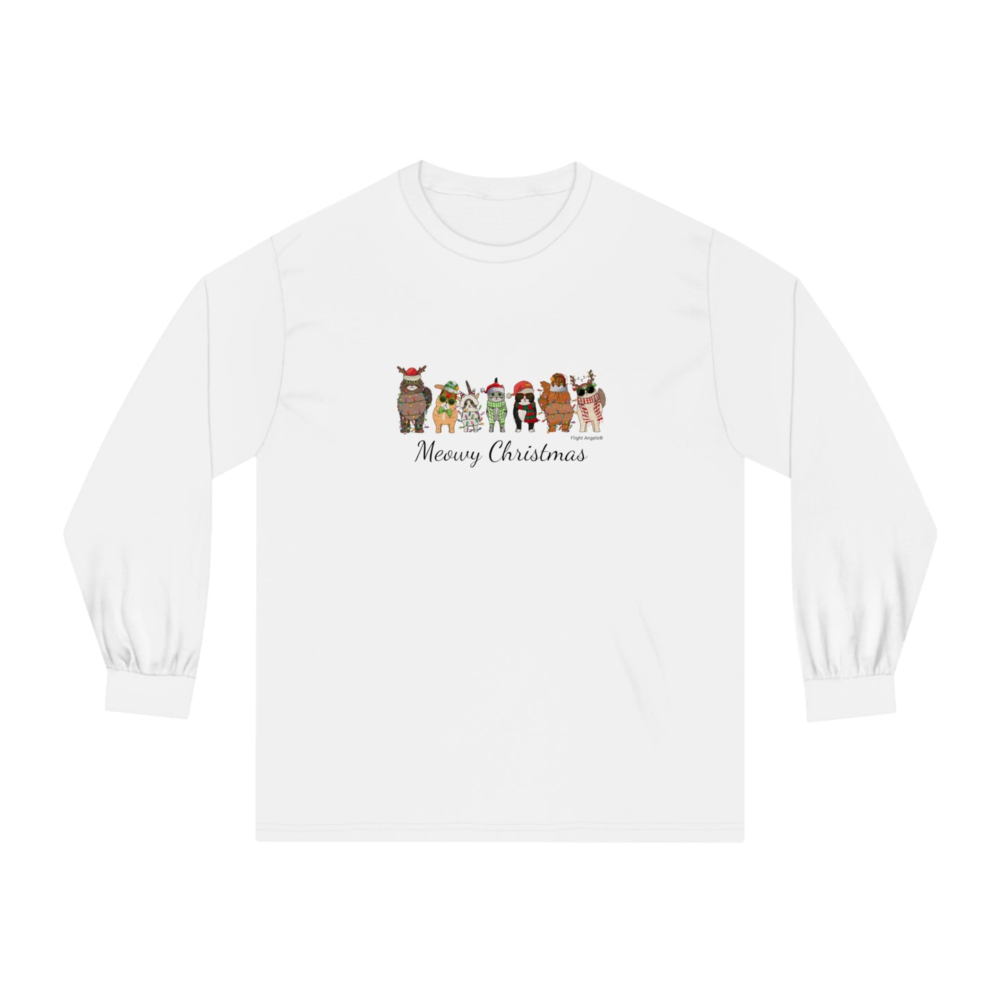 Cat Christmas Unisex Long Sleeve Tee