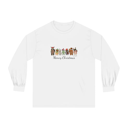 Cat Christmas Unisex Long Sleeve Tee