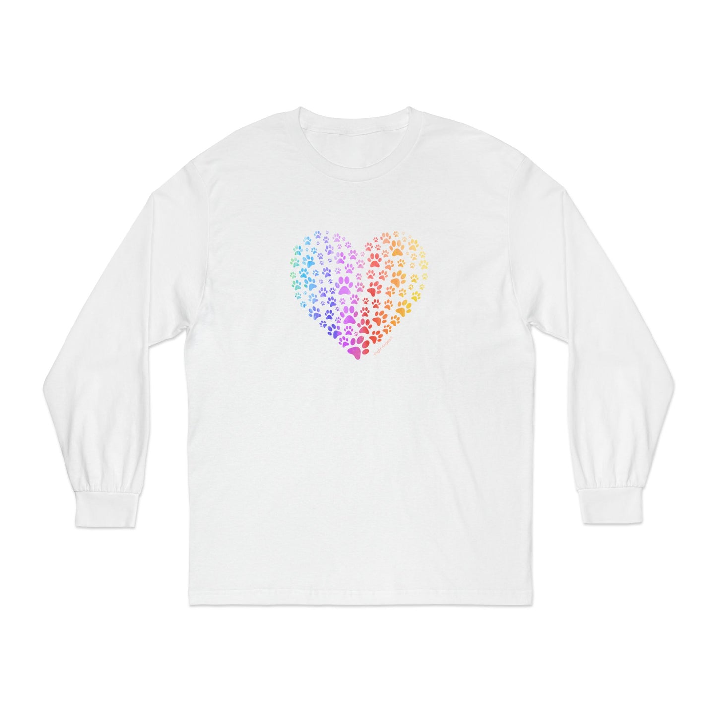 Paw Heart Unisex Long Sleeve Tee