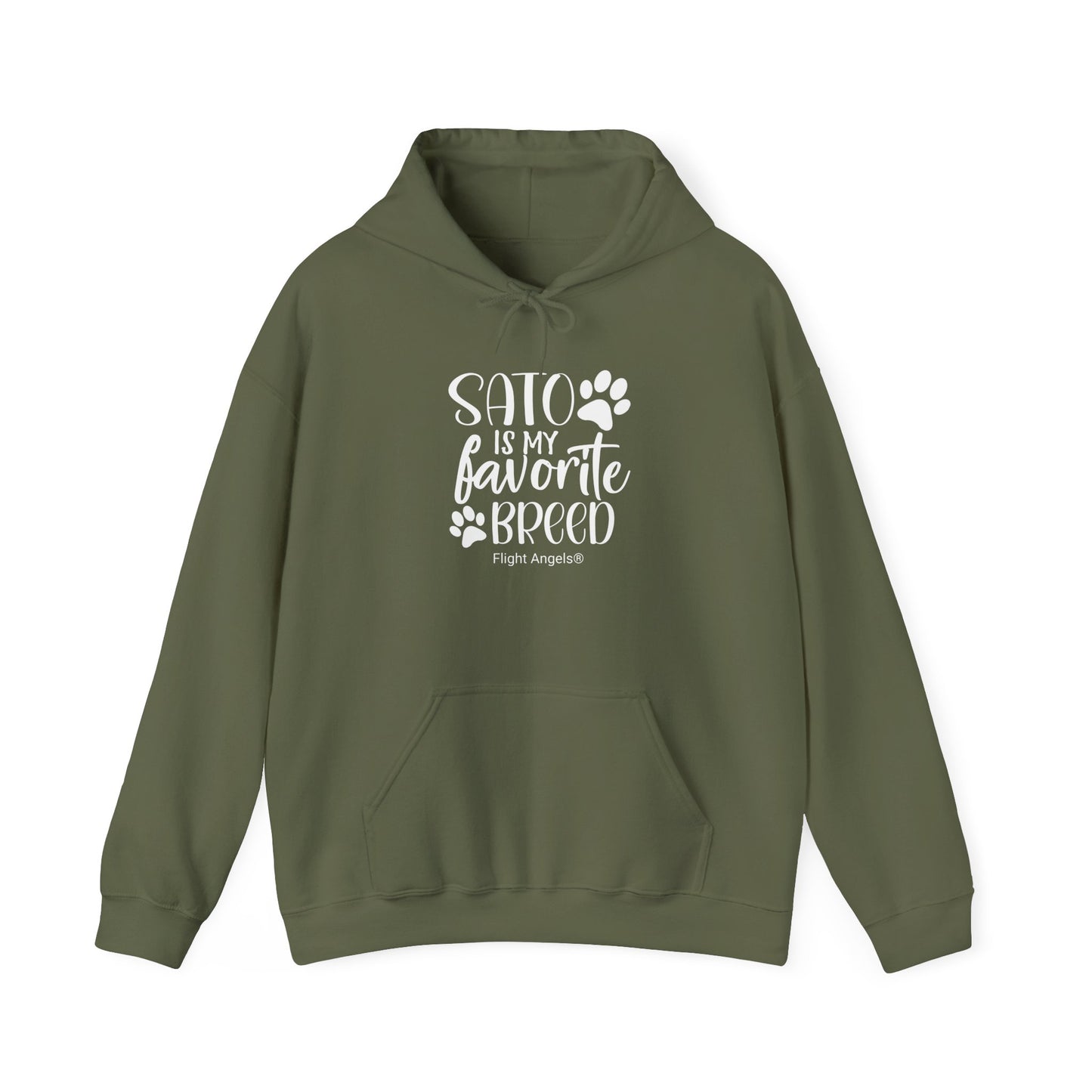 Sato is My Favorite Breed Unisex Hooded Sweatshirt - Flight Angels®