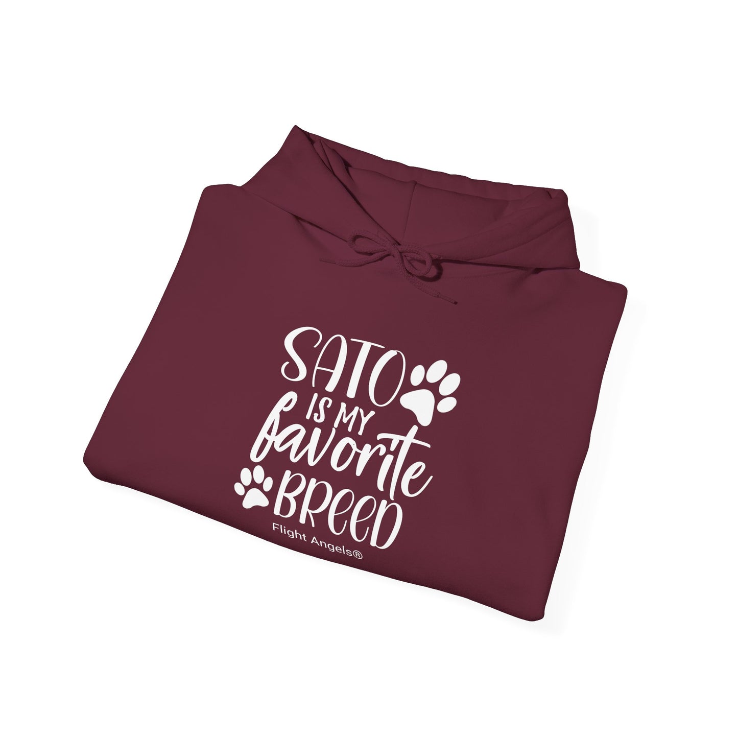 Sato is My Favorite Breed Unisex Hooded Sweatshirt - Flight Angels®