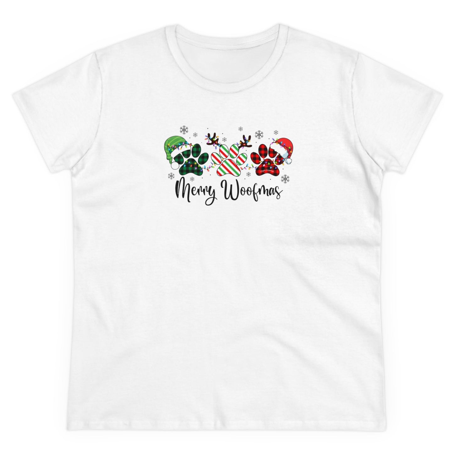 Merry Woofmas Paws Women's Tee