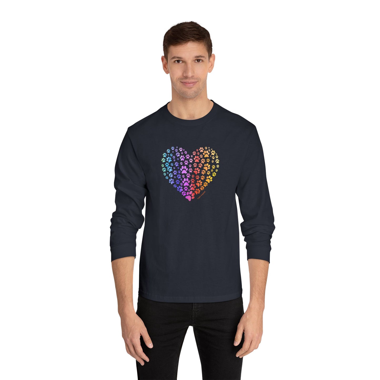 Paw Heart Unisex Long Sleeve Tee