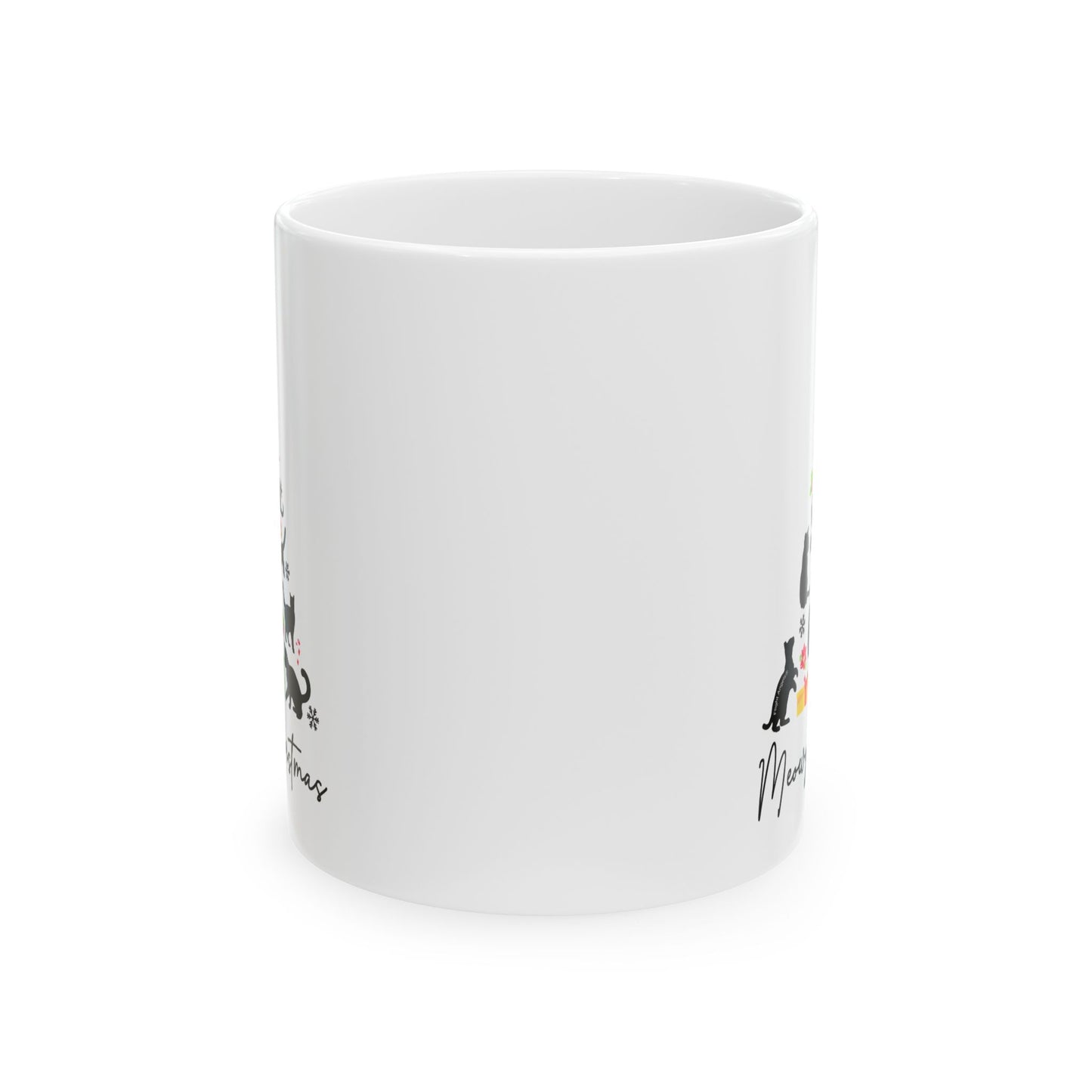 Meowy Christmas Ceramic Mug 11oz