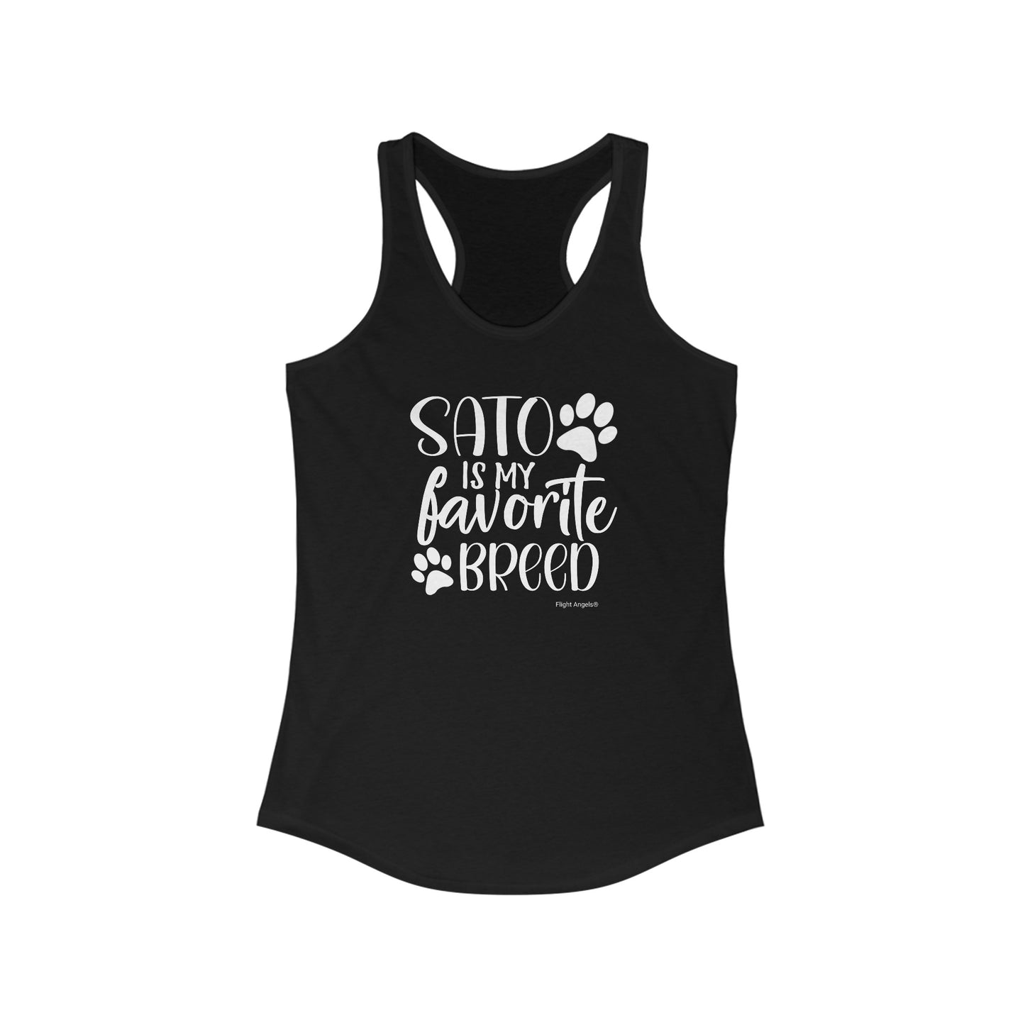 Sato is my favorite breed Women's Racerback Tank