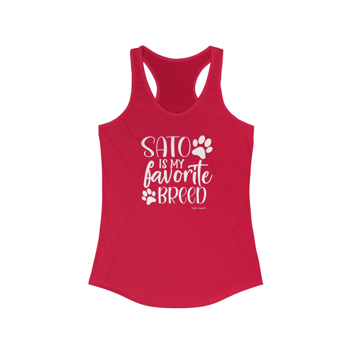 Sato is my favorite breed Women's Racerback Tank