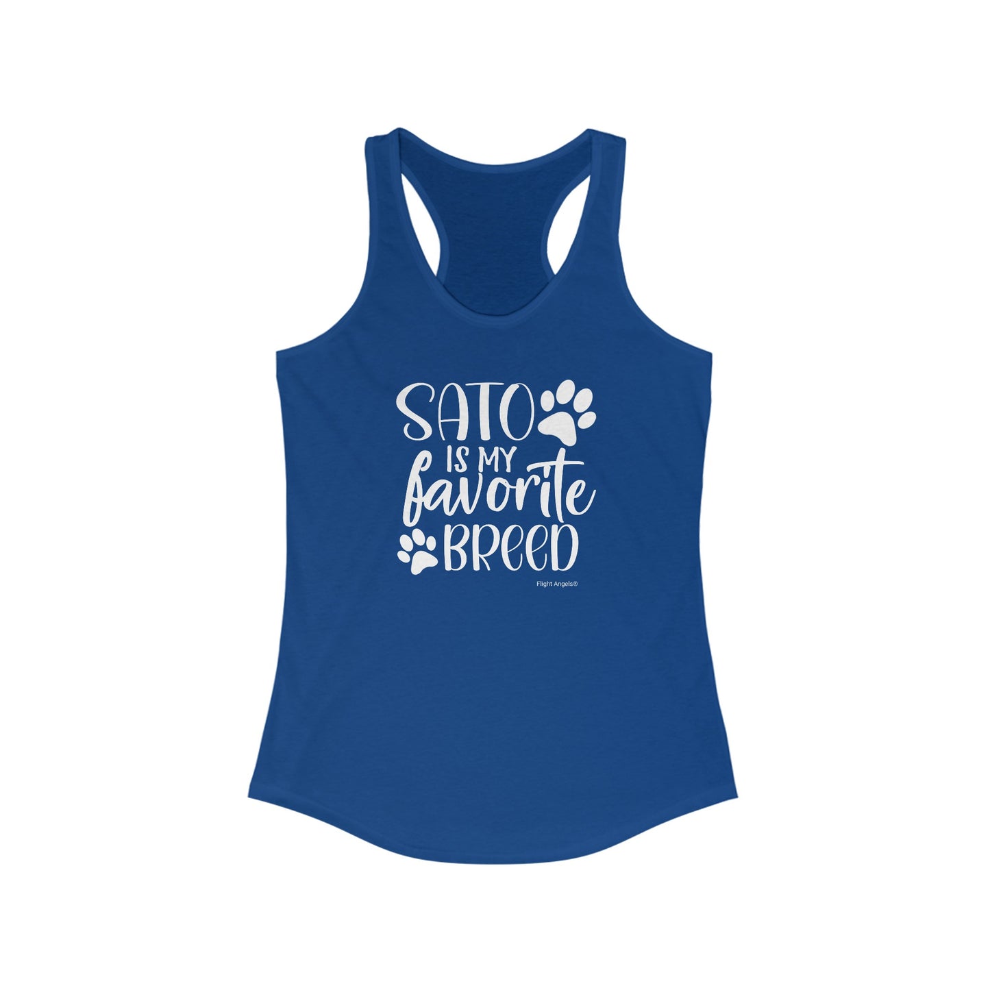 Sato is my favorite breed Women's Racerback Tank