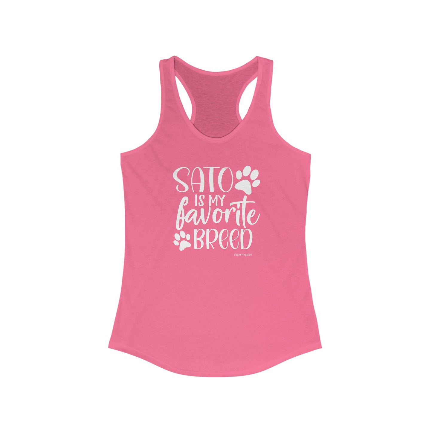 Sato is my favorite breed Women's Racerback Tank