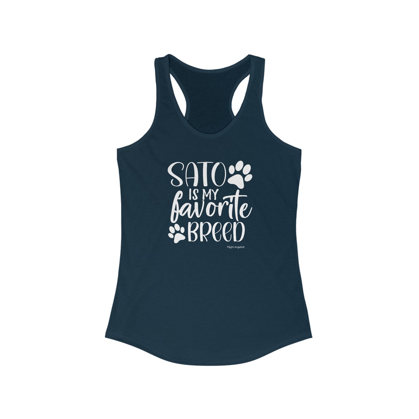 Sato is my favorite breed Women's Racerback Tank