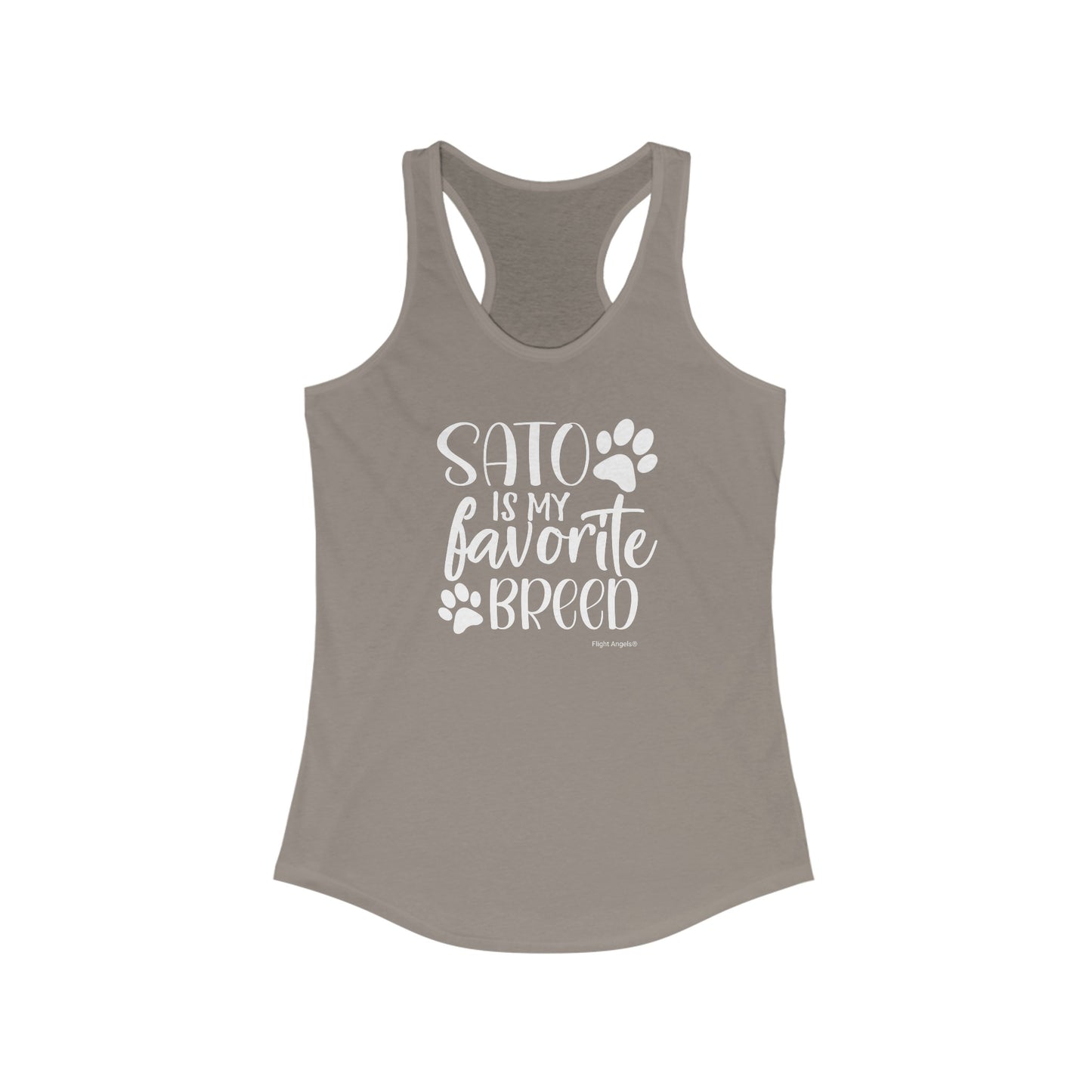 Sato is my favorite breed Women's Racerback Tank