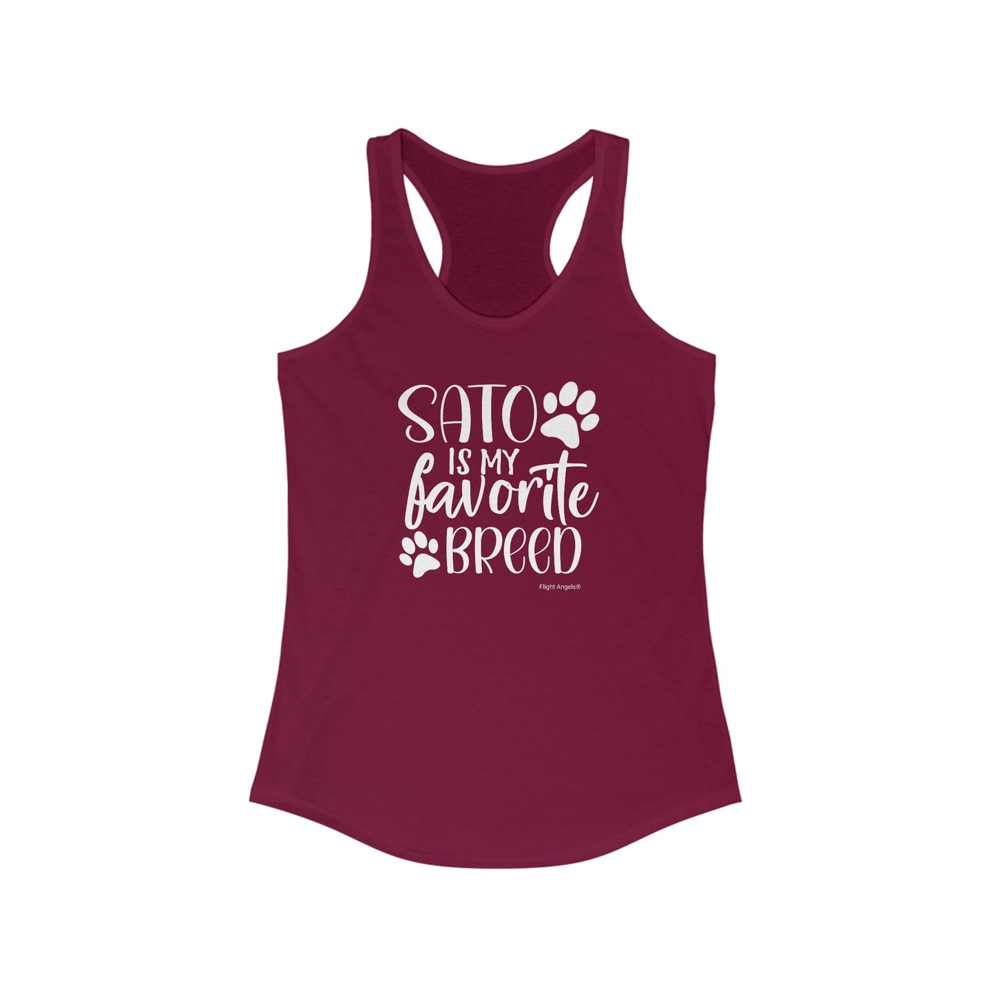 Sato is my favorite breed Women's Racerback Tank