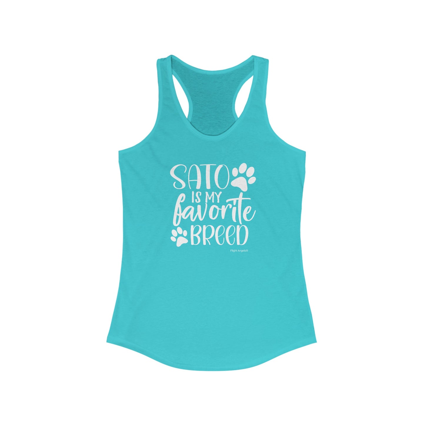Sato is my favorite breed Women's Racerback Tank