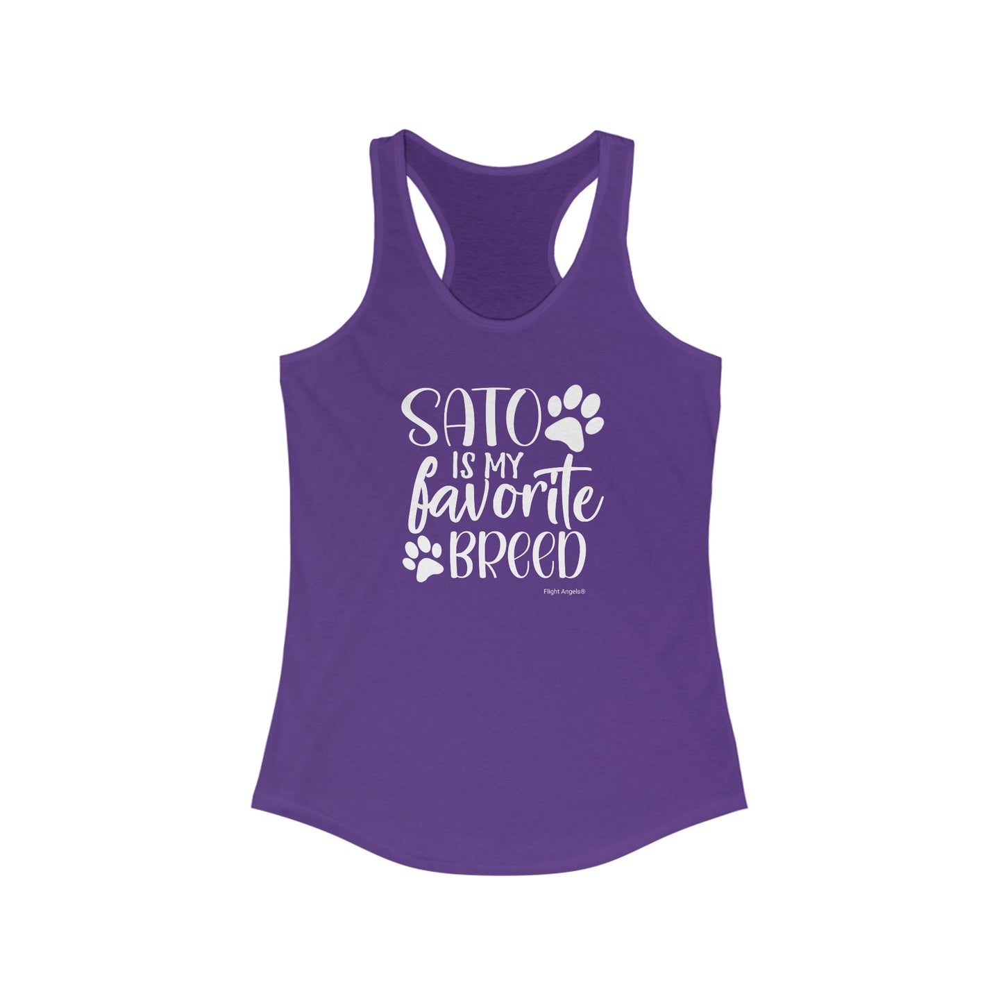 Sato is my favorite breed Women's Racerback Tank